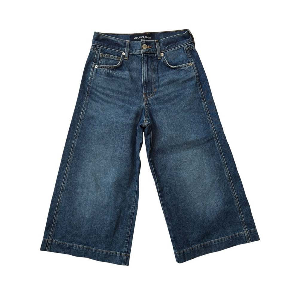 Veronica Beard Marlowe Denim High Rise Culotte Size 25